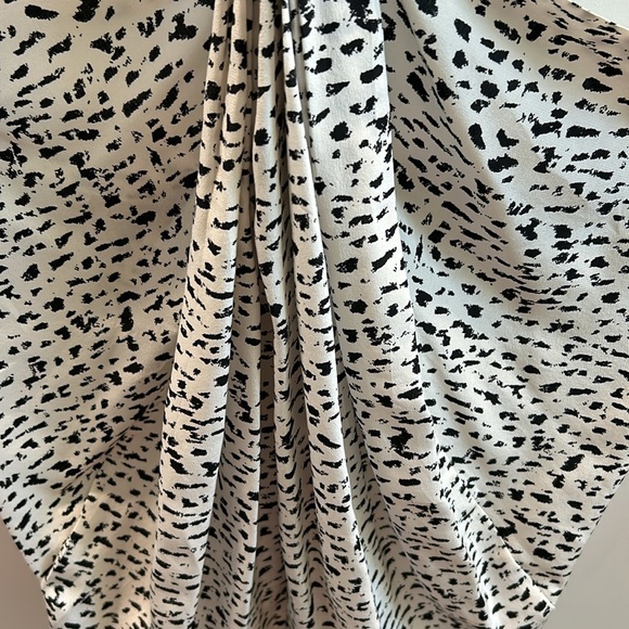 Robert Rodriquez White & Black Silk Halter Blouse Size 10 NWT - Picture 3 of 9